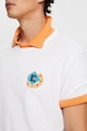 Esprit Kényelmes fazonú póló logóhímzéssel férfi