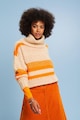 Esprit Csíkos gyapjútartalmú pulóver női
