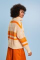Esprit Csíkos gyapjútartalmú pulóver női
