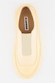 Jil Sander Bebújós bőrsneaker textilbetétekkel női