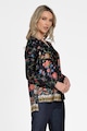 GIORGAL Bluza cu aspect satinat si model floral Nantes Femei