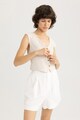 DeFacto Kényelmes fazonú rövidnadrág magas derékrésszel női