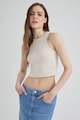 DeFacto Bordázott crop top női