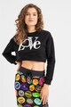 Love Moschino Logómintás crop pulóver női