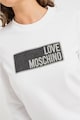 Love Moschino Суитшърт с овално деколте и лого Жени