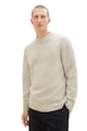 Tom Tailor Пуловер с овално деколте и рипсени краища Мъже