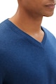 Tom Tailor Finomkötött pulóver V alakú nyakrésszel férfi