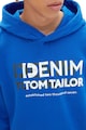 Tom Tailor Kapucnis bő fazonú pulóver kontrasztos logóval férfi