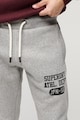 SUPERDRY Pantaloni de trening relaxed fit cu snur de ajustare si logo Barbati