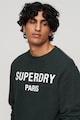 SUPERDRY Luxury bő fazonú pulóver logómintával férfi