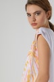 COLIN'S Kerek nyakú batikolt mintájú póló női