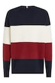 Tommy Hilfiger Памучен пуловер с цветен блок Мъже