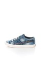 Diesel Tenisi albastru stins cu aspect de denim D-String Femei