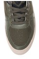 Diesel Pantofi sport de piele Spaark, Negru/Verde oliv Barbati