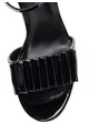 Gian Marco Venturi Sandale negre lacuite cu toc masiv Femei