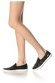 Lacoste Pantofi slip-on negri de piele Gazon Femei