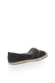 Bullboxer Espadrile negre din denim cu margele si paiete Femei