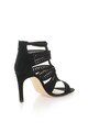 Bullboxer Sandale negre cu toc stiletto si decupaje decorative Femei