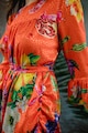 MIAU by Clara Rotescu Saverna mintás selyemtartalmú ruha női