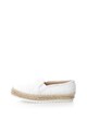 Oakoui Espadrile flatform albe cu broderii Femei