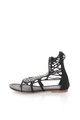 Oakoui Sandale gladiator negre cu strasuri Catia Femei