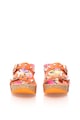 Oakoui Оранжеви сандали на скосена платформа Жени
