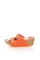 Oakoui Papuci wedge oranj Jany Femei