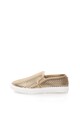 Steve Madden Pantofi slip-on aurii cu perforatii Elouise Femei