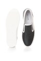 Zee Lane Pantofi slip-on negru cu alb de piele cu segmente texturate Barbati