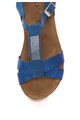 Zee Lane Sandale wedge albastre de piele nabuc Femei