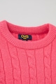 OVS Пуловер с плетка озморка с овално деколте Момичета