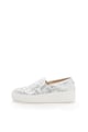 Steve Madden Pantofi slip-on flatform argintii cu particule stralucitoare Femei