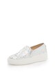 Steve Madden Pantofi slip-on flatform argintii cu particule stralucitoare Femei