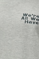 KOTON Texturált póló hímzett felirattal férfi