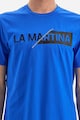 LA MARTINA Normál fazonú pamuttartalmú póló logóhímzéssel férfi