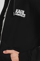 Karl Lagerfeld Kapucnis cipzáros pulóver logómintával férfi