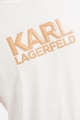 Karl Lagerfeld Pamutpóló bevont logórátéttel férfi