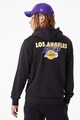 New Era LA Lakers bő fazonú kapucnis pulóver cipzárral férfi
