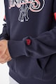 New Era Bő fazonú New York Yankees mintás kapucnis pulóver férfi