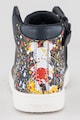 Geox Pantofi sport de piele ecologica cu imprimeu cu pete decorative Fete