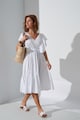 INNES Atelier Разкроена рокля с шпиц и набирания Жени