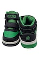 Marvel Pantofi sport mid-high de piele ecologica cu velcro si model Hulk Baieti