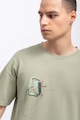 KAFT Laza fazinú póló mintával a mellrészén női