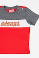 Diesel Памучна тениска в цветен блок Момчета