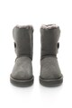 UGG Cizme scurte gri de piele intoarsa Bailey Button Femei