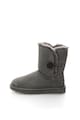 UGG Cizme scurte gri de piele intoarsa Bailey Button Femei