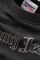 Tommy Jeans Logómintás organikuspamut tartalmú pulóver felirattal női