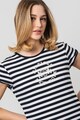 Tommy Hilfiger Раирана тениска с бродирано лого Жени