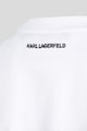 Karl Lagerfeld Laza fazonú crop póló logóval női