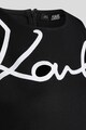 Karl Lagerfeld Къса вталена рокля Signature Жени
